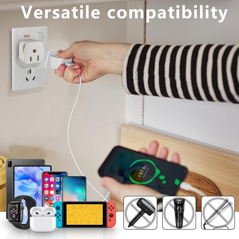 OFOAEEA New Zealand Power Adapter USA to Australia Plug Adapter Australia Travel Adapter US to Argentina Australian,China,Type I Plug Adapter 2Pack - Image 4